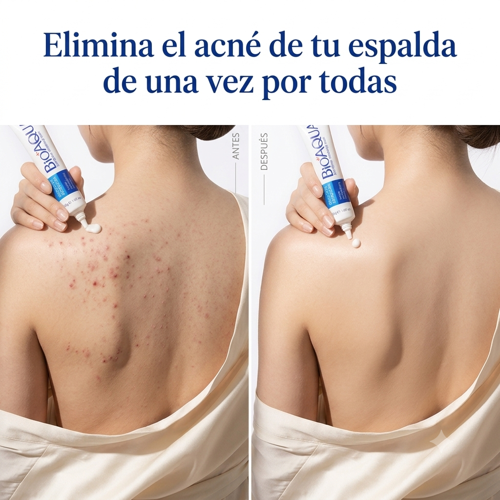 2x1 BioAqua Back Balance® La crema diseñada para combatir el acné en tu espalda