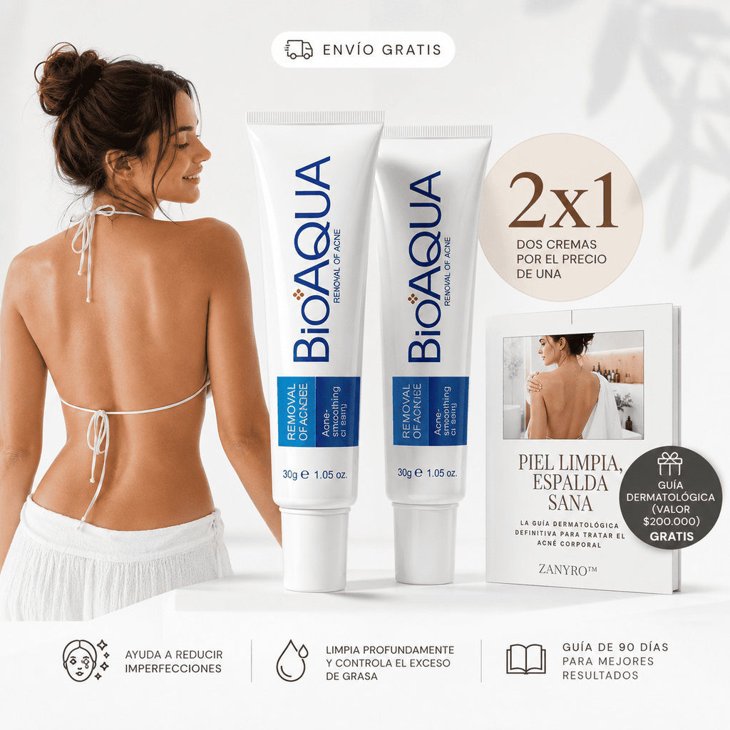 2x1 BioAqua Back Balance® La crema diseñada para combatir el acné en tu espalda