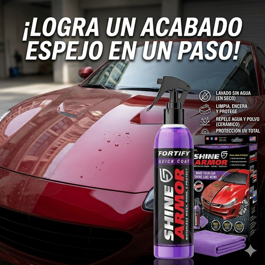 Shine Armor™ Premium – Spray Cerámico 3 en 1 para Brillo Espejo y Protección Total